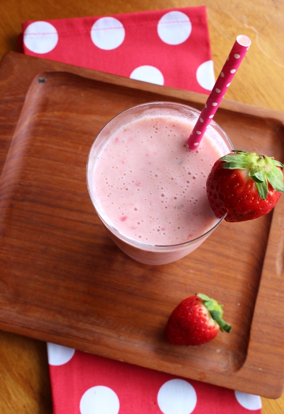 Double Strawberry Protein Breakfast Smoothie | Gluten Free | Thoroughly Nourished Life