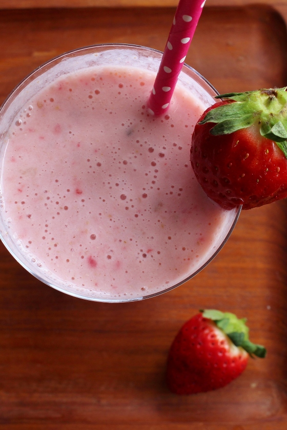 Double Strawberry Protein Breakfast Smoothie | Gluten Free | Thoroughly Nourished Life